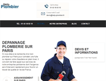 Tablet Screenshot of help-plombier.fr